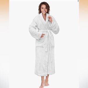 Plush White Bathrobe